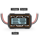 Voltmeter, wattmeter, ammeter, multifunctional, digital multimeter, 4.8 - 60 V, 150 A, model ND11, black color